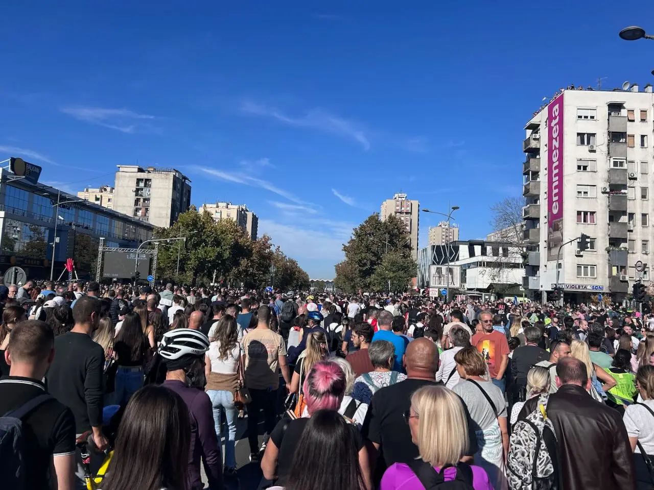 Novi Sad, manifestazioni del 1 novembre 2025 – Foto G. Russo