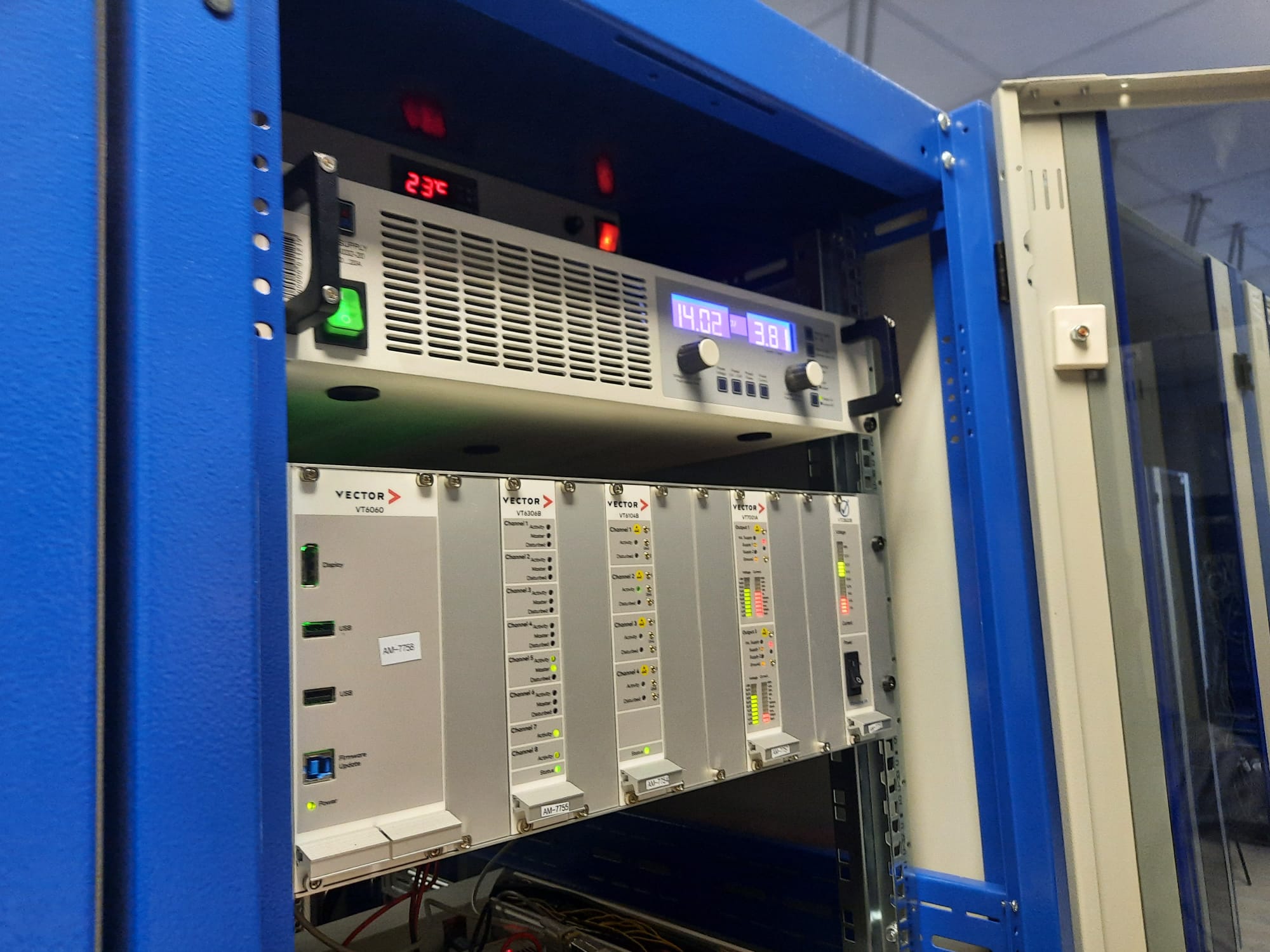 Reportage Osijek EuSee The TTTech hardware farm in Osijek. Photo: Giovanni Vale