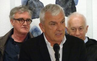 Nijaz Skenderagić parla a un raduno di antifascisti © Halid Kuburović