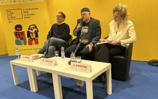 Wojciech Górecki (al centro) alla fiera Più Libri Più Liberi. Foto: Giovanni Verga