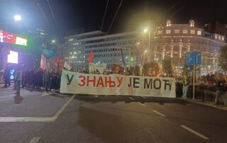 "Sapere è potere", Belgrado gennaio 2026 - Foto D. Nenadić