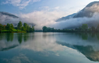 Il fiume Isonzo nei pressi di Most na Soci (Santa Lucia d'Isonzo), Slovenia © Haidamac / Shutterstock