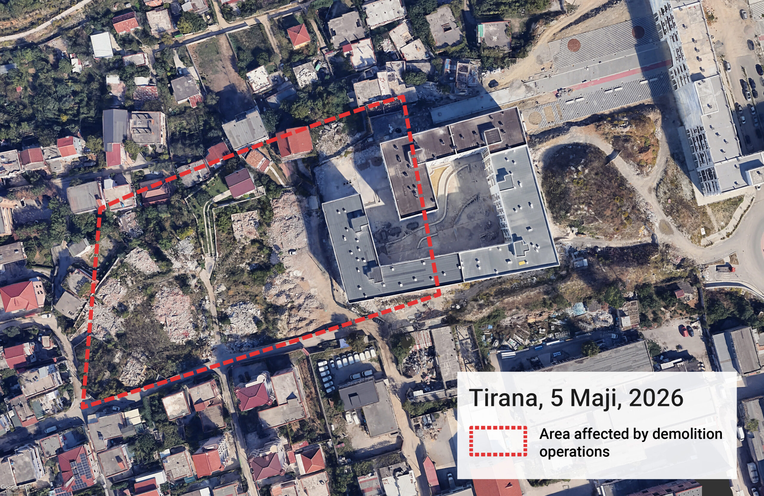 Tirana, 5 Maji, 2026. Source: Google Earth/Airbus
