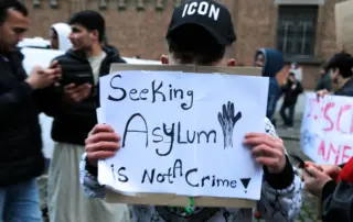 Manifestazione per i diritti dei migranti a Bruxelles, Belgio, foto di F. Baccini
