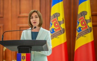 La presidente della Moldova Maia Sandu © Victor Mogyldea / Shutterstock