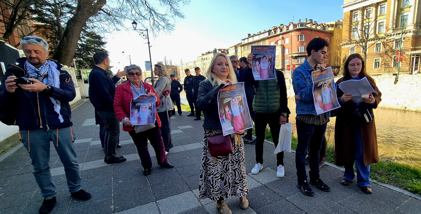 Sarajevo, BiH, marzo 2026. Corteo in solidarietà con le bambine uccise in Iran - © Sead Kreševljaković