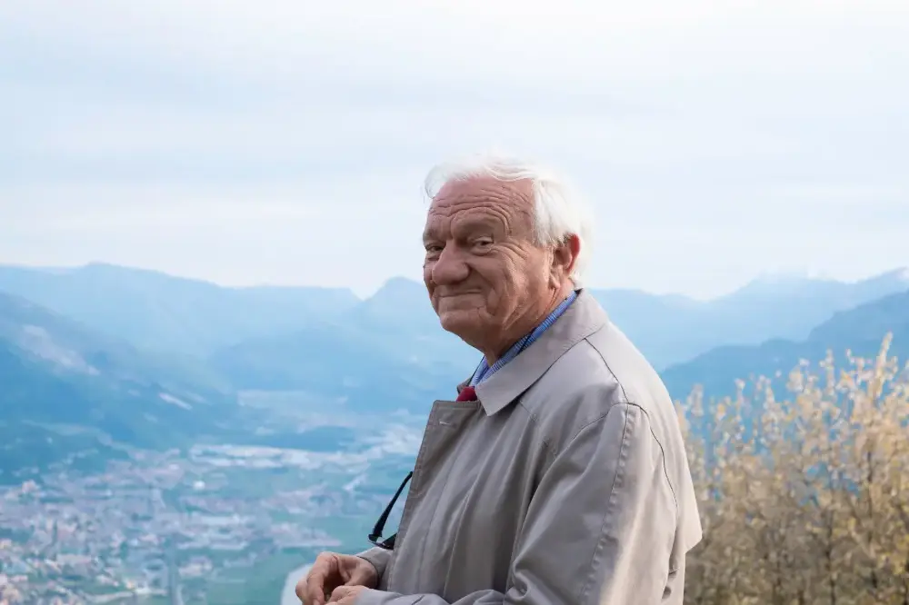 Jovan Divjak a Malga Cimana (Rovereto) il 27 aprile 2019. © Foto: Roberta Biagiarelli