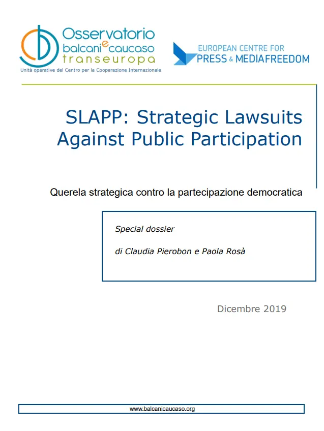 SLAPP, la querela che minaccia la libertà di espressione