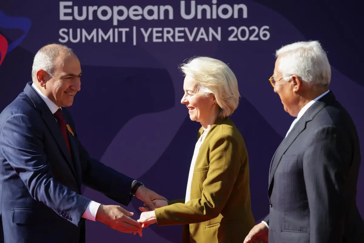 Nikol Pashinyan, Ursula von der Leyen, António Costa, may 2026 © EU