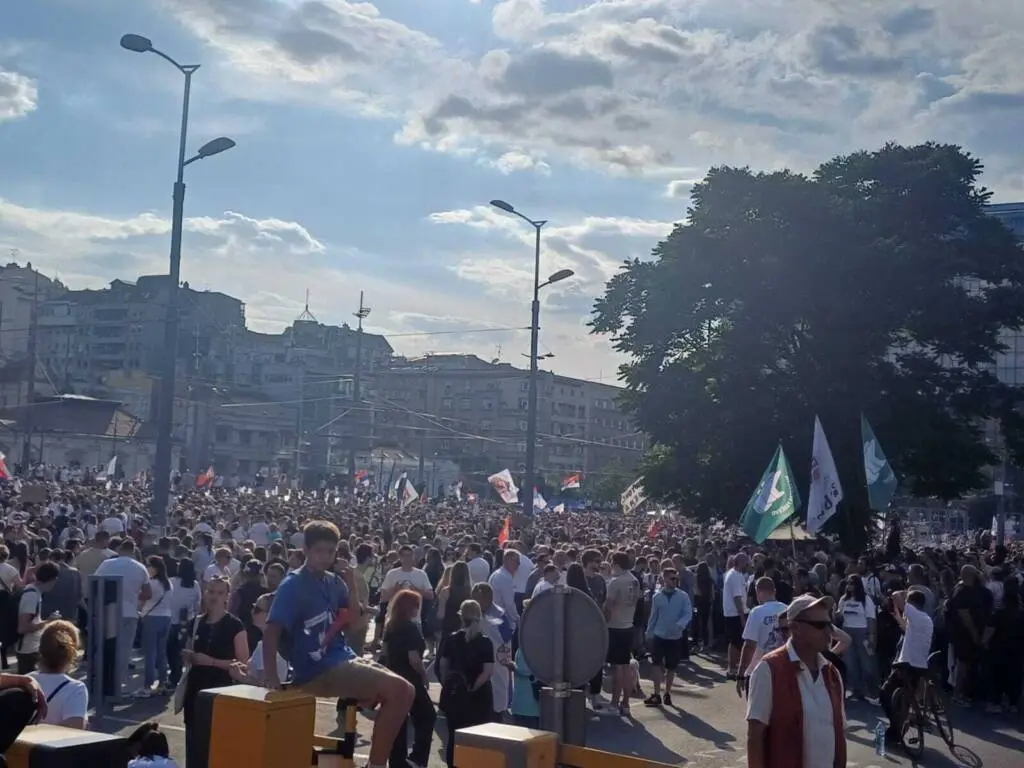 "Gli studenti vincono". Belgrado, 23 maggio 2026 - Foto D. Nenadić