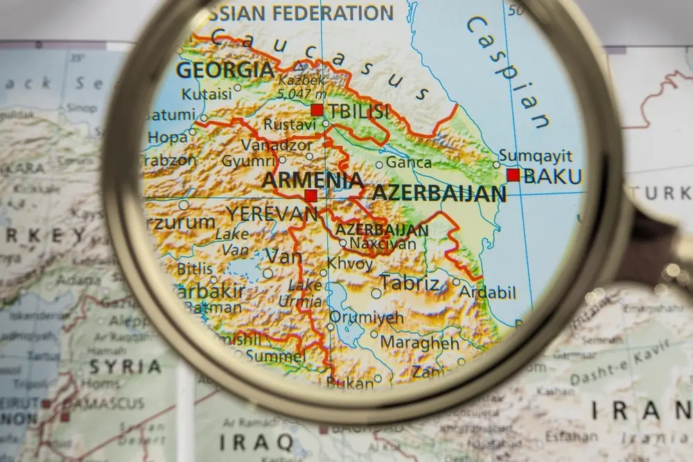 Mappa Caucaso del sud - La Terase/Shutterstock