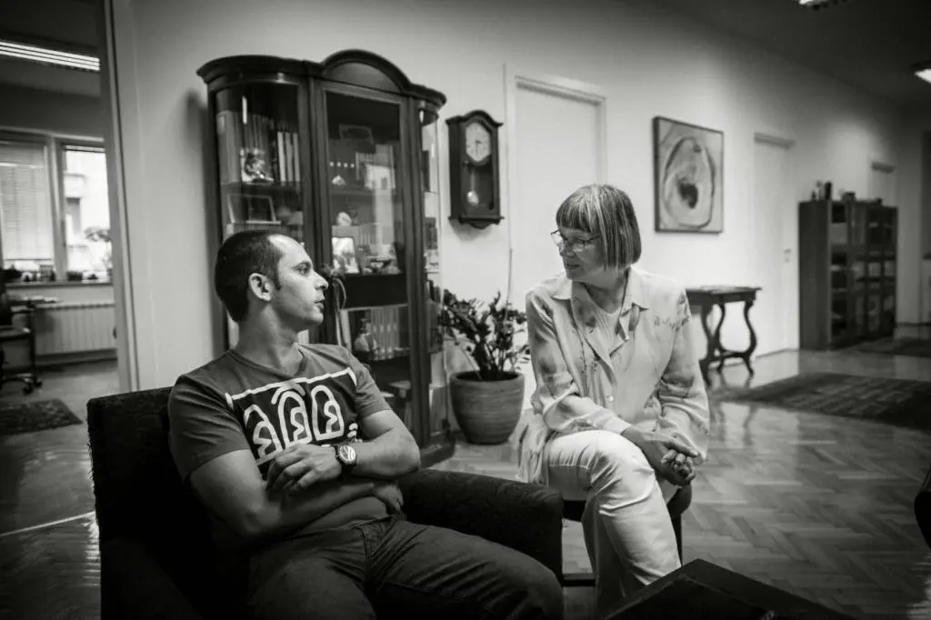 Zijo Ribić con Nataša Kandić - foto Andrea Rizza Goldstein