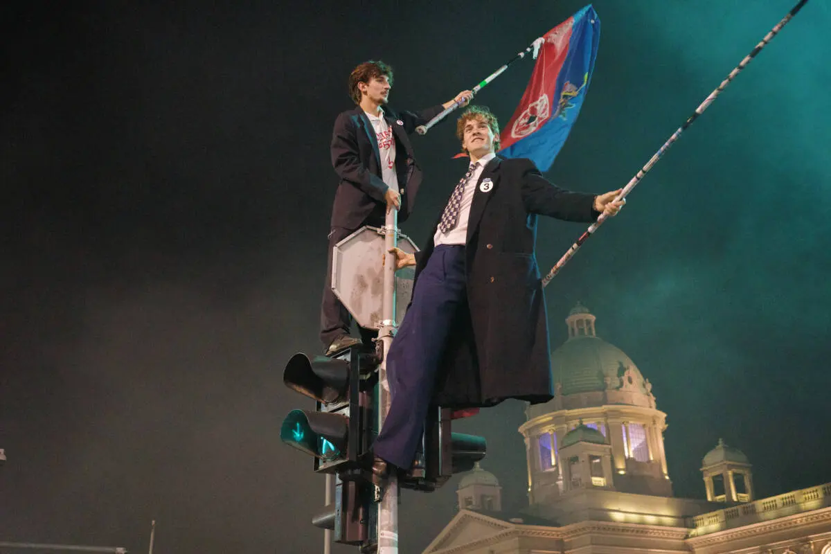 Le festa a Belgrado dopo la vittoria degli studenti alle elezioni parlamentari anticipate del 25 ottobre 2026. Foto: Andrea Lazzaroni Le festa a Belgrado dopo la vittoria degli studenti alle elezioni parlamentari anticipate del 25 ottobre 2026. Foto: Andrea Lazzaroni