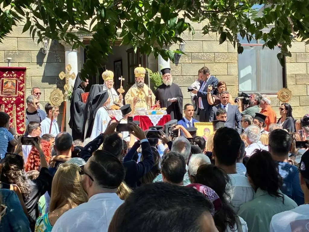 Patriarch Bartholomew on Imvros – photo by M. Drosopoulos
