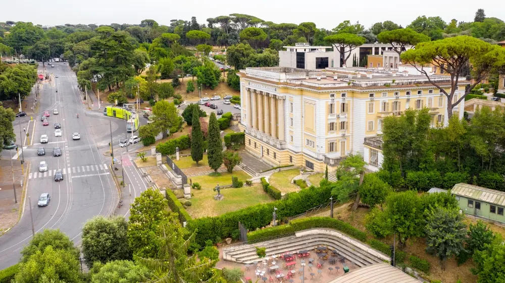 Veduta aerea dell'Accademia di Romania a Roma, © Shutterstock/Stefano Tammaro